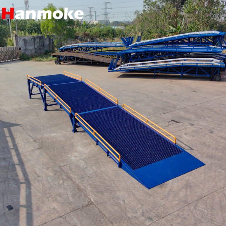 Loading Ramp Front View Foldable Loading Ramps—HRFJ—10TON – Hanmoke-Modular Platforms & Loading ...