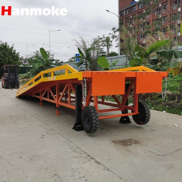 Mechanical Lift Mobile Yard Ramp