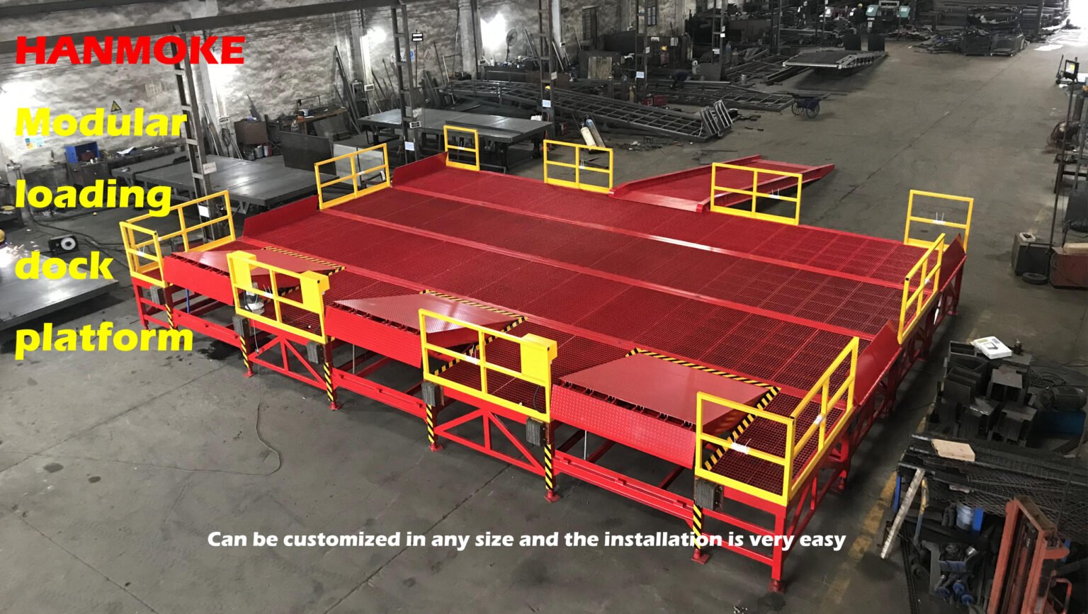 Hanmoke modular loading dock platform, customizable in any size